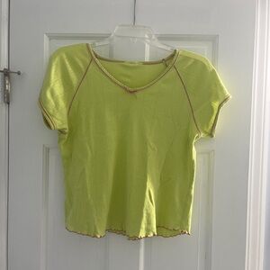 Vintage Y2K Lime Green Women's Top